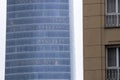 big detail of a skyscraper in bilbao Royalty Free Stock Photo