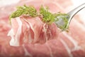 Detail of sliced ham Royalty Free Stock Photo