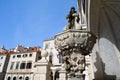 Ssmall Onofrio fountain in the old town of Dubrovnik Royalty Free Stock Photo
