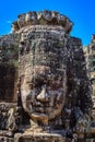 Detail Smiling Face in Bayon Temple