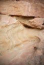 Detail of Smooth Eroded Sandstone Texture Royalty Free Stock Photo