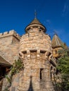 Detail of Snow White's castle, Fantasyland Royalty Free Stock Photo