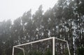 Detail of a soccer goal Royalty Free Stock Photo