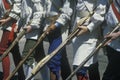 Detail of soldiers with muskets Royalty Free Stock Photo