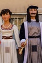 Detail of some of the Giants in a parade of Giants and Big-heads in Badalona, Barcelona, Spain