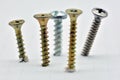Detail of some threaded screws Royalty Free Stock Photo