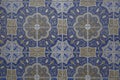 Detail of some typical portuguese tiles