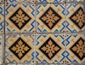 Detail of some typical portuguese tiles