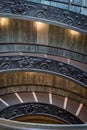 Detail of the spiral stairs of the Vatican Royalty Free Stock Photo