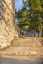 Detail of St. Michael`s Fortress, Sibenik, Croatia Royalty Free Stock Photo