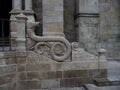 Detail of stairs in the Cathedral of Porto. Portugal