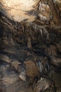 Detail of Stalactite and stalagmite in Aggtelek cave