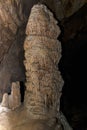 Detail of Stalactite and stalagmite in Aggtelek cave