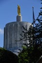 Detail of State Capitol in Salem  the Capital City of Oregon Royalty Free Stock Photo