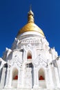 Statue of buddha, in buddhist temple in Myanmar Royalty Free Stock Photo