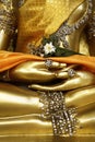 Detail of statue of buddha, Royalty Free Stock Photo