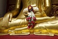 Detail of statue of buddha Royalty Free Stock Photo