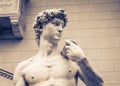 The detail of statue - David by Michelangelo Royalty Free Stock Photo