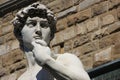 Detail of statue of David, by Michelangelo, Floren Royalty Free Stock Photo