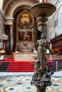 Detail of statue inside Esztergom basilica in Hungary