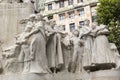 Detail of the MihÃ¡ly VÃ¶rÃ¶smarty statue in Budapest