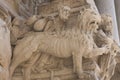 Detail of statue in the old cathedral Sainte Trophime in Arles France Royalty Free Stock Photo