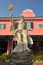 Detail of the statue of Poseidon at venezia hua hin Royalty Free Stock Photo