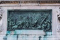 Detail from Statue of Prince Eugene of Savoy at Buda castle in Budapest, Hungary