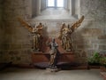 Detail of Statues inside the Saint Mihail cathedral from Cluj Napoc Royalty Free Stock Photo
