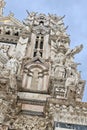 Upper facade of the cathedral of Siena Royalty Free Stock Photo