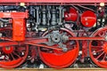 Detail of a steam locomotive Royalty Free Stock Photo