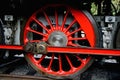 Detail of steam locomotive, depot Luzna u Rakovnika