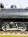 detail of steam locomotive, Groveton, New Hampshire, USA Royalty Free Stock Photo