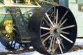 Detail of a steam powered tractor