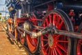 Steam railway engine of Albatros locomotive Royalty Free Stock Photo