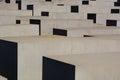 Detail of the stelae. Memorial to the Murdered Jews of Europe. Berlin. Germany Royalty Free Stock Photo