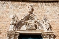 Stone Carving in the Franciscan Monastery located at Stradun street in Dubrovnik Old Town