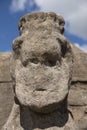 Detail of a Stone Carving thought to be King Ethelbald on Trin