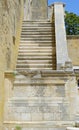 Detail stone staircase in the courtyard of the Swabian castle