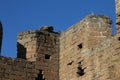 Detail of stone tower of the Great Wall of China Royalty Free Stock Photo