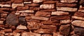 Detail, stone wall of ancient pueblo Royalty Free Stock Photo