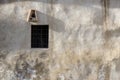 Window in an old medieval wall