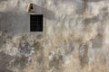 Window in an old medieval wall