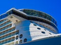 Detail of a Large Modern Cruise Ship