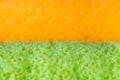 Texture surface of Orange and Pandan flavor roll cake