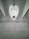 Detail of a Swiss public pissoir. Seen from above Royalty Free Stock Photo