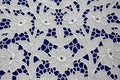 Richelieu embroidery, floral pattern Royalty Free Stock Photo