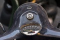 Detail of a tachometer of an old motorbike Royalty Free Stock Photo