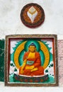 Detail of Tall Shanti Stupa near Leh Royalty Free Stock Photo