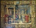 Detail of the tapestry from Como Cathedral in Italy